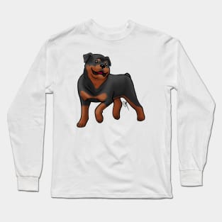 Dog - Rottweiler - Mahogany Long Sleeve T-Shirt